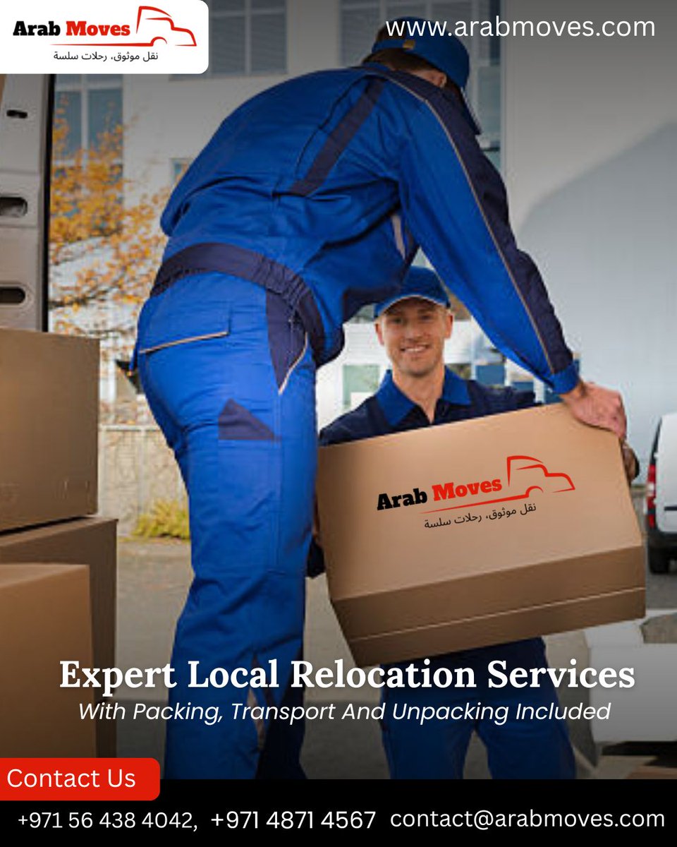 arabmovesuae's tweet image. Make your move easy with Arab Moves Local Relocation Services – expert packing, safe transport &amp;amp; hassle-free delivery every time! 
arabmoves.com

#LocalRelocation #ArabMoves #ProfessionalMovers #SafeMoving #StressFreeMove #EfficientRelocation #TrustedMovers