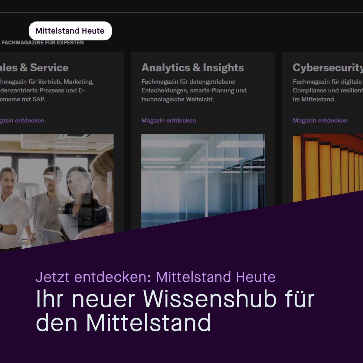 🤓 𝗡𝗲𝘂𝗲𝘀 𝗭𝘂𝗵𝗮𝘂𝘀𝗲 𝗳ü𝗿 𝗪𝗶𝘀𝘀𝗲𝗻 &amp; 𝗜𝗻𝘀𝗽𝗶𝗿𝗮𝘁𝗶𝗼𝗻
🖱️ Jetzt direkt reinschauen: hubs.la/Q03KKSGp0
#AllForOneSwitzerland #MittelstandHeute #Digitalisierung #SAP #Cloud #Innovation