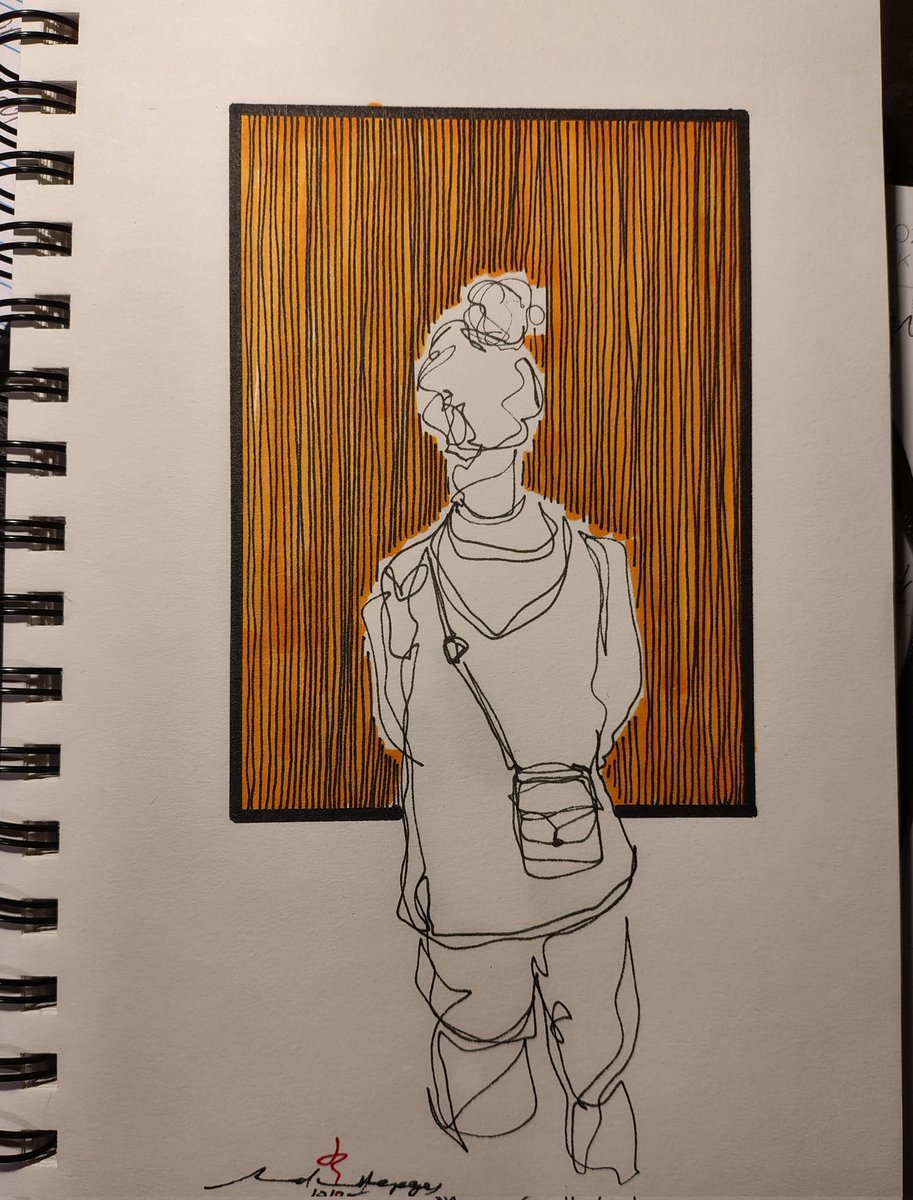 RevHappiness's tweet image. in the twilight of decisions
Felt pen on A5

#TheDrumAndPage
#ContinuousLineDrawing
#StaedtlerPens
#ArtlinePens
#CopicMarkers