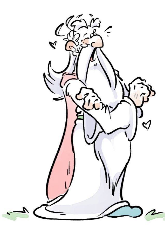 hasnomoxxie's tweet photo. Whoops sorry Gangsterix was at uni and now I'm finally finding a schedule to draw 

Otherwise- 
I've been thinking about getafix lately, I LOOVE making head canons https://t.co/U4VDgsvkHQ