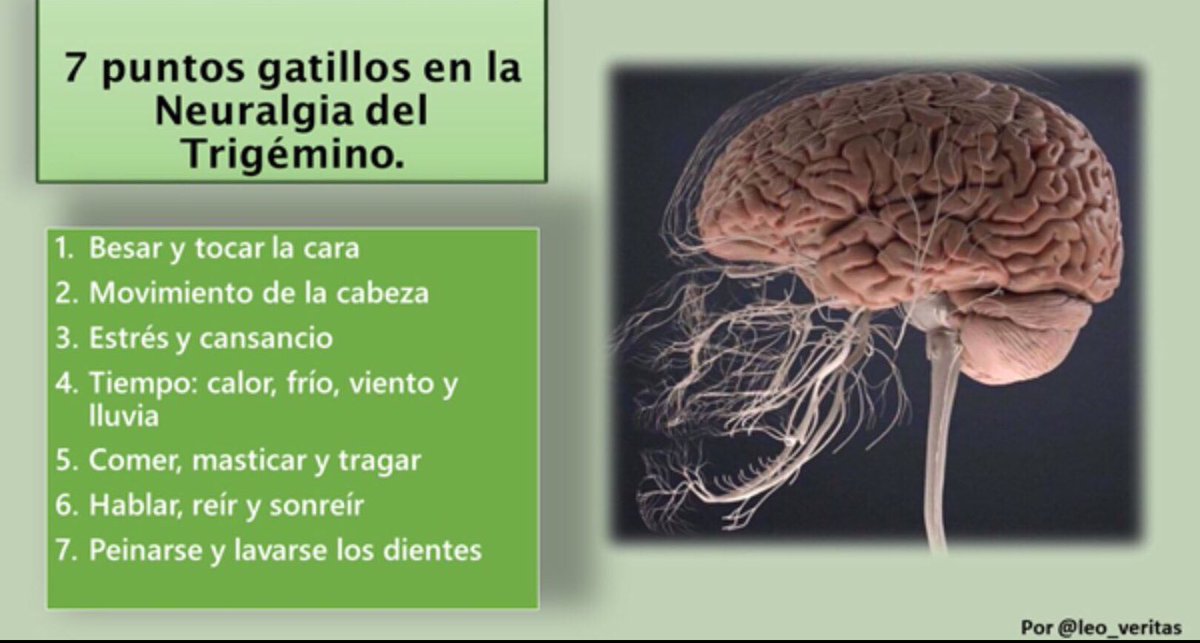 NoInvisibles's tweet image. Es #DiaInternacionalNeuralgiaTrigémino #TrigeminalNeuralgiaAwarenessDay
La #NeuralgiadelTrigémino afecta al Sist. Nervioso Periférico, es de las #EERR por su baja prevalencia y también invisible🤯
@leo_veritas que habla de #BesosQueDuelen, ha escrito un libro sobre el dolor, en…