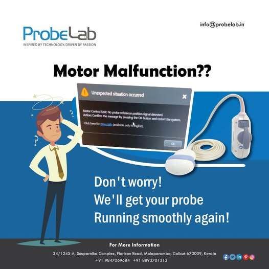 probe_lab's tweet image. Motor malfunction?? Don&apos;t worry! We&apos;ll get your probe running smoothly again!

Visit buff.ly/wecNDME
Contact +91 8893701313 or
email to info@probelab.in

#MotorMalfunction #ProbeLab #TechnicalSupport #SmoothOperation #RepairServices #EngineeringSolutions