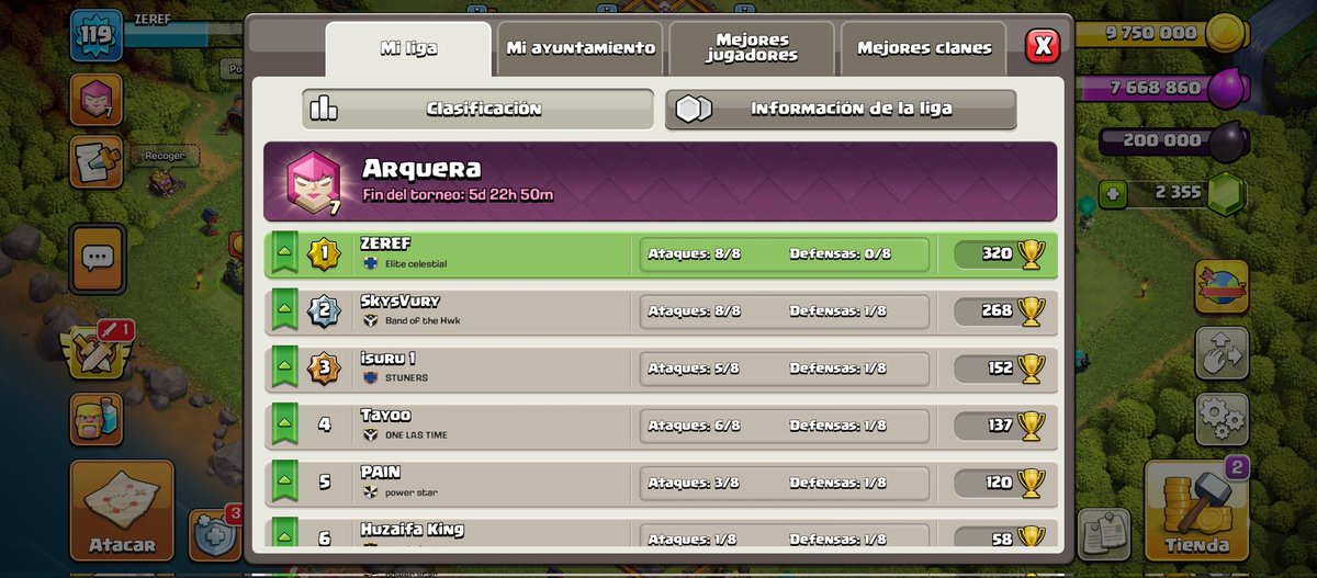 Soberano_17's tweet photo. @GoncaClash Misión cumplida logré de suerte todos mis ataques con 3 estrellas 😁 https://t.co/nDP6U25Lwa
