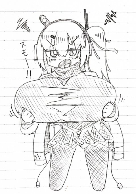 転倒時の破損防止のために緩衝材(おっぱい)を盛られた足立レイちゃん 