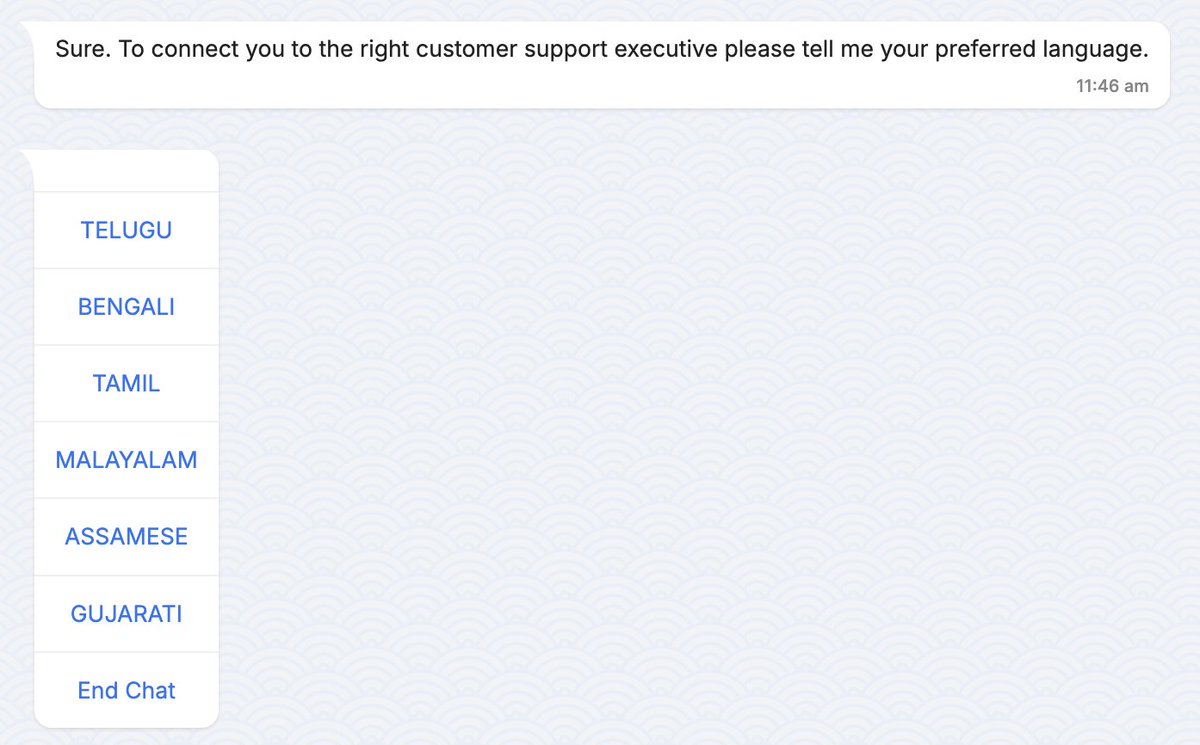 imkaif018's tweet photo. Just when I thought @flipkartsupport had reached the peak of stupidity, this thing showed up. They are not showing English and Hindi as support languages.
@Flipkart, I requested a return on 29th September, still haven't received a response. @jagograhakjago https://t.co/GhkFG8GXxA