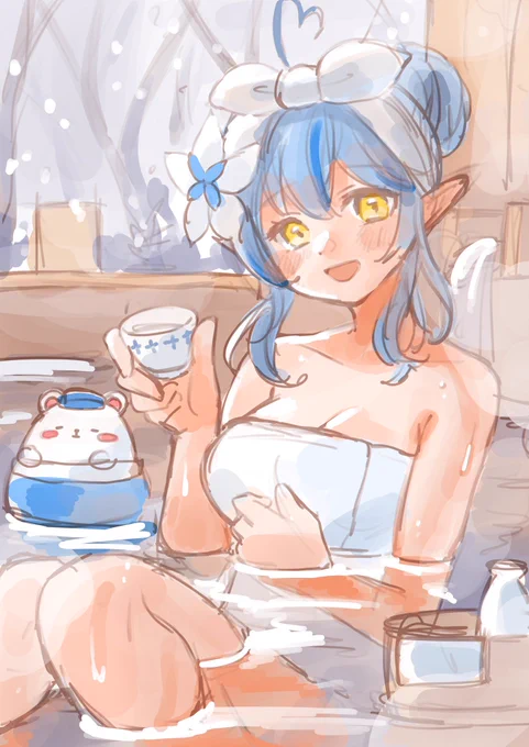 え!?メディア欄を見返してたら4年前くらいに描いたラミィちゃんのラフを見つけたんですけどめっちゃええやん 清書した～い