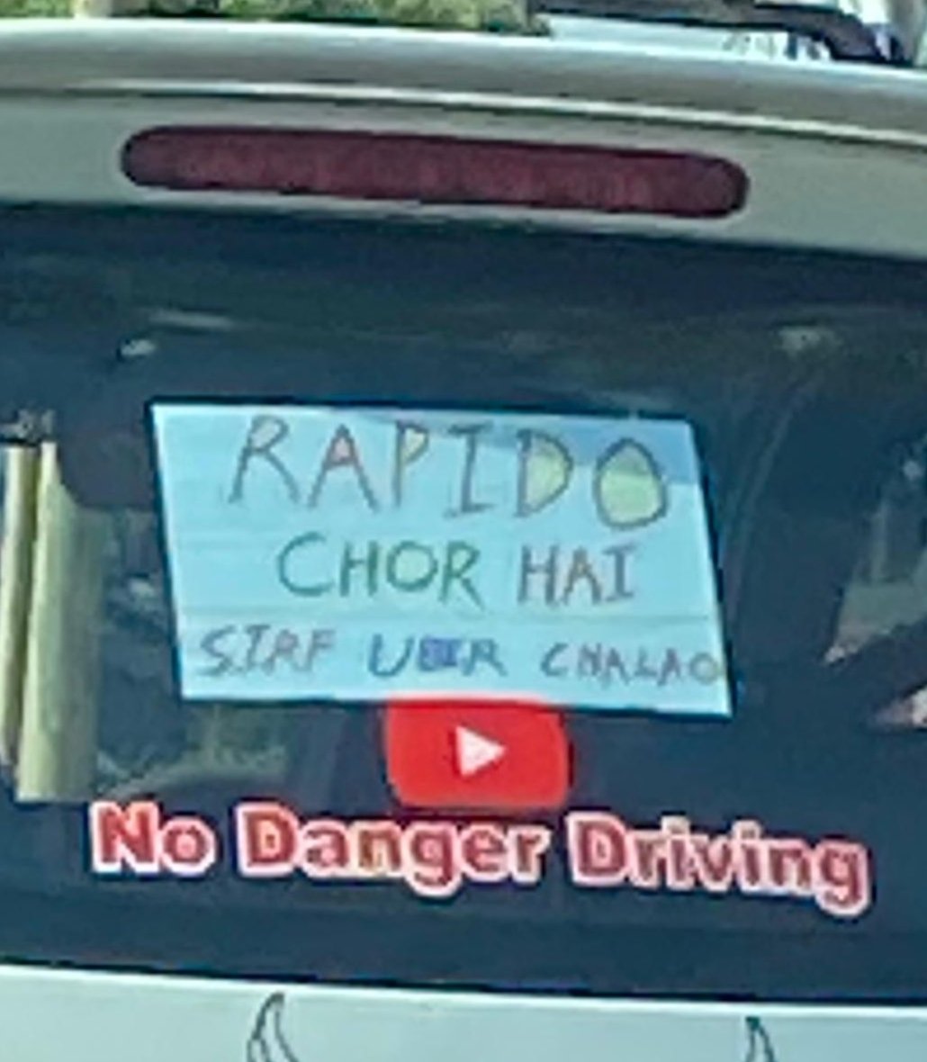 NaviMumbaiToday's tweet photo. From Mumbai Street — Everyday Voices, Handwritten: Ride app drivers often have their stories. Seen notes like this on the road? Share your story. #Rapido #Uber #NaviMumbai #Mumbai @Uber_India @rapidobikeapp https://t.co/yD3frQ1115
