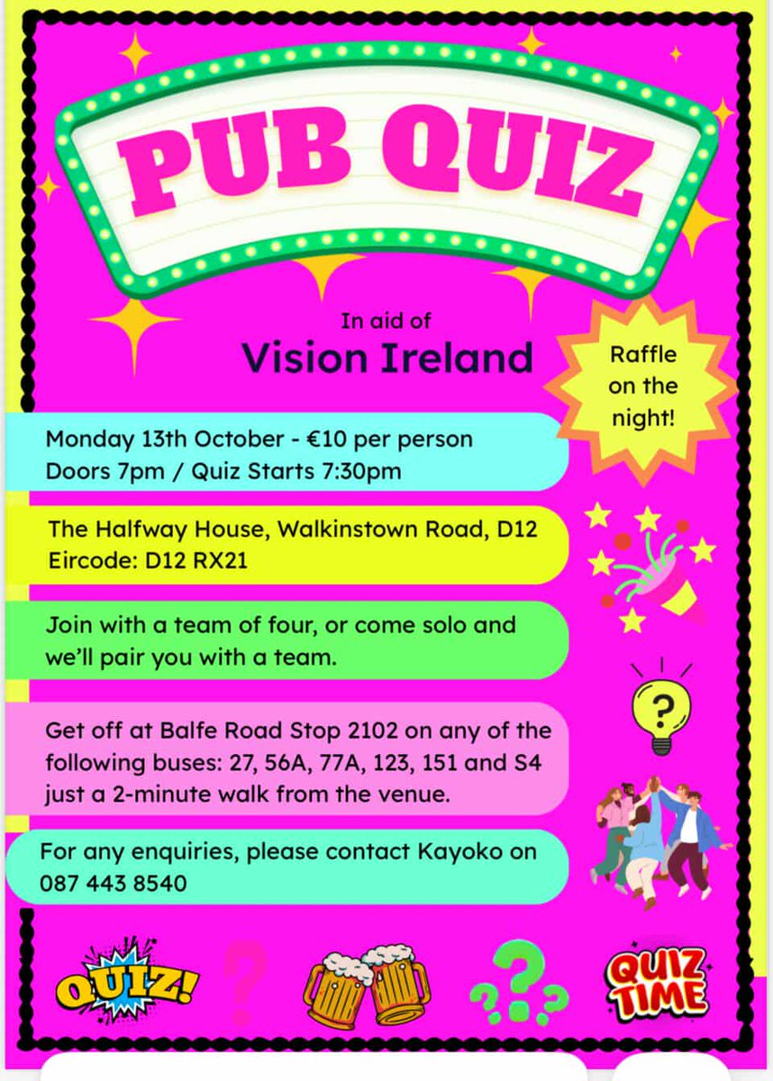 Quizzes in Dublin (@quizzesindublin) on Twitter photo 