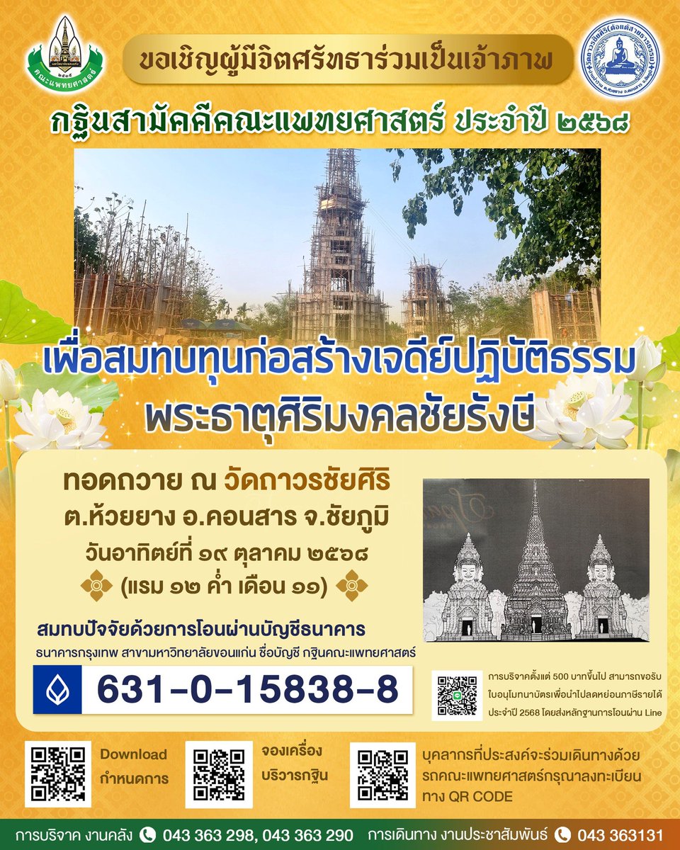 คณะแพทยศาสตร์ มหาวิทยาลัยขอนแก่น tweet media
