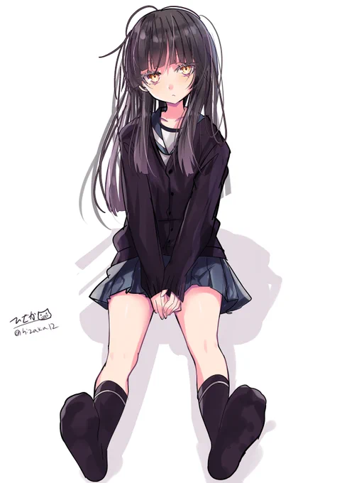 少し涼しくなってきたので黒セーターの初雪 #艦これ版深夜の真剣お絵描き60分一本勝負 #艦これ版真剣お絵描き60分一本勝負_20250929