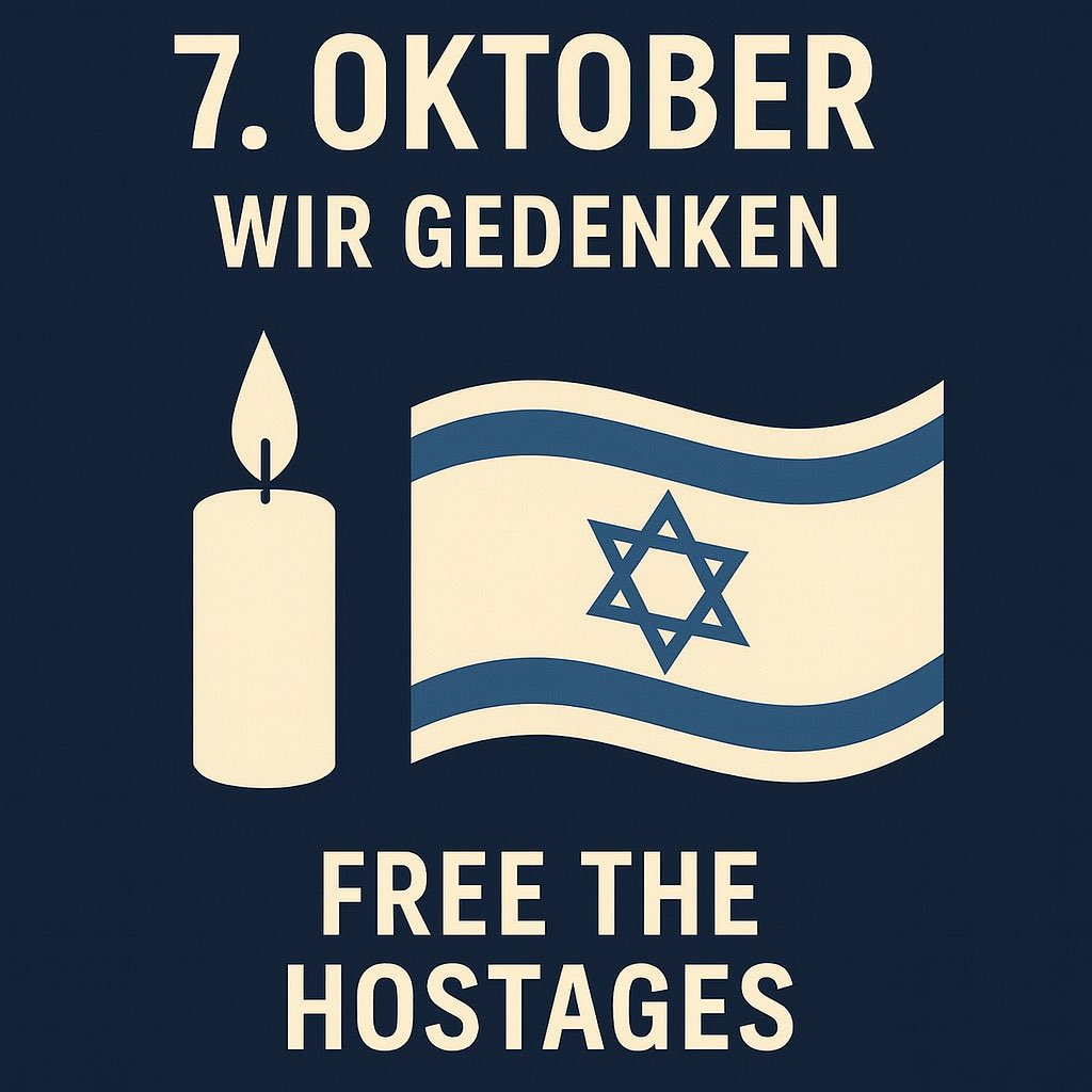 Wir gedenken den Opfern des Hamas-Terrors vom 07.10.2023.