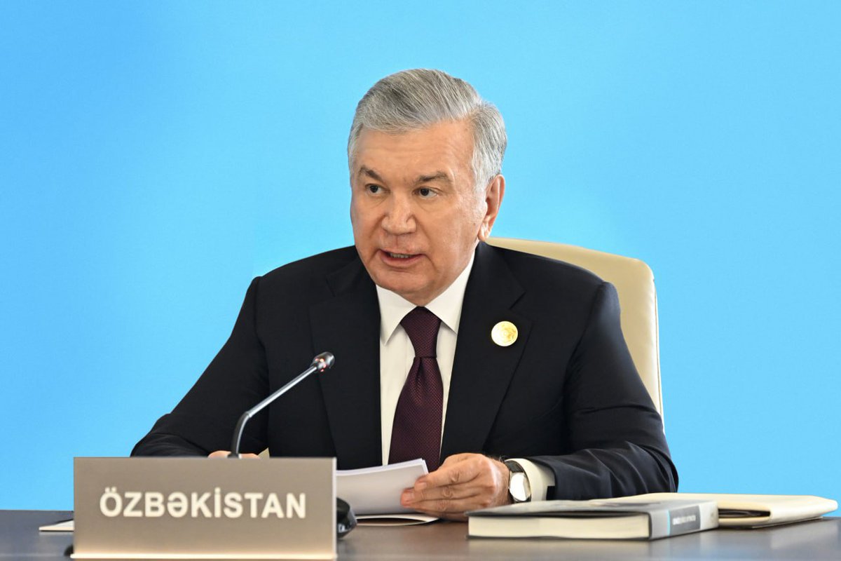 Address by the President of the Republic of #Uzbekistan🇺🇿 Shavkat #Mirziyoyev at the Summit of the Heads of State of the <a href="/Turkic_States/">Organization of Turkic States</a>  

president.uz/en/lists/view/…