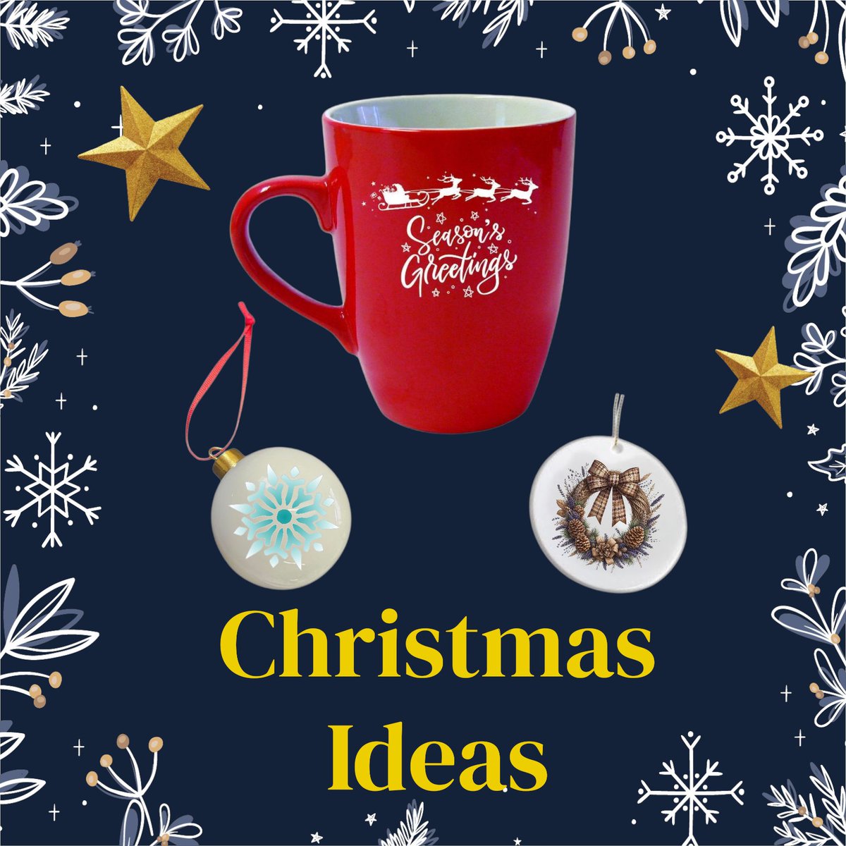 DesignsCeramic's tweet image. 3 stunning items for giving that something a bit different.
no1 Red duo marrow ceramic mug with a Generic design.
no2 White China Bauble
no3 flat polymer Dye Sublimation Bauble

All three are done in different processes giving you more options.
Let us help you to decide?