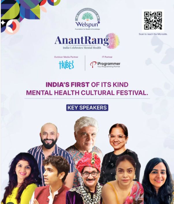 theiprogrammers's tweet image. Proud to be the IT Partner for AnantRang – India Celebrates Mental Health, India’s first-of-its-kind Mental Health Cultural Festival by the Welspun Foundation for Health &amp;amp; Knowledge.

Date: 10th October 2025
Venue: Sahara Star, Mumbai
Time: 11 AM – 8 PM IST

#cosponsor #itpartner