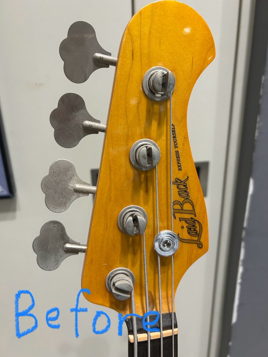 shima_kobek's tweet image. 中古のエレキベースが入荷しました♪

ペグもピカピカのメンテナンスしました！
是非、お買い求めください☆

オンラインストアもチェック✅

#エレキベース　#Laidback  #島村楽器　#中古