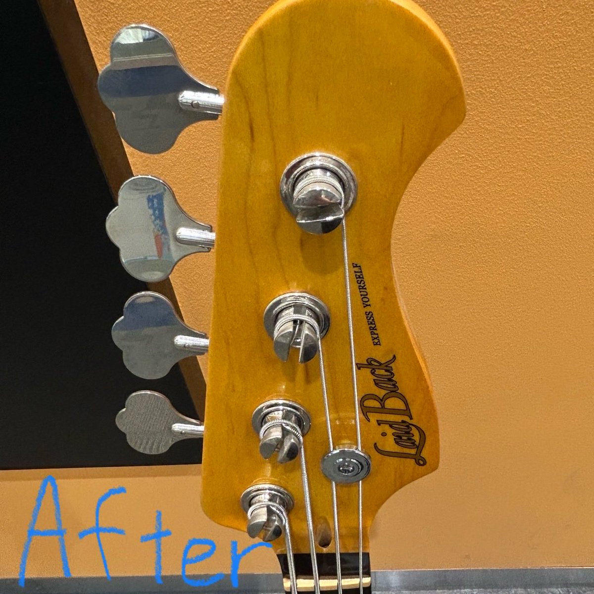 shima_kobek's tweet image. 中古のエレキベースが入荷しました♪

ペグもピカピカのメンテナンスしました！
是非、お買い求めください☆

オンラインストアもチェック✅

#エレキベース　#Laidback  #島村楽器　#中古