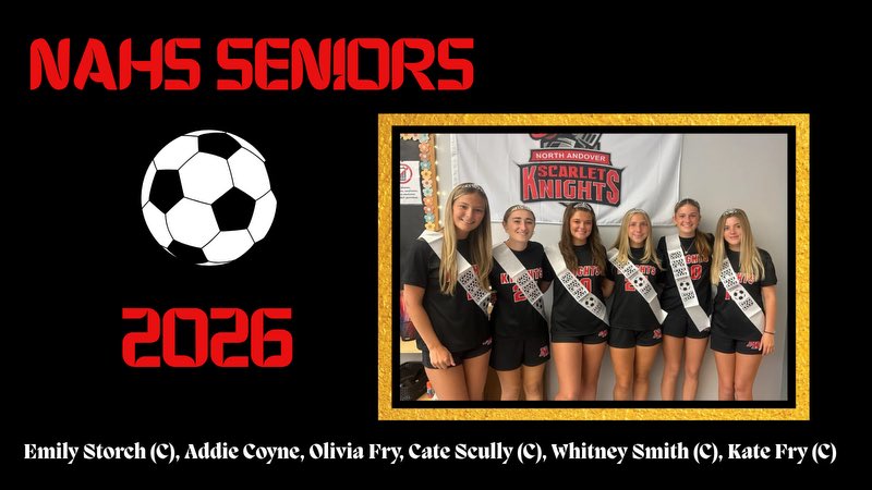 DebraDaley's tweet photo. ⚫️🔴Senior Night🔴⚫️
Celebrate our senior class tonight as we take on Methuen at 6:15 in Walsh Stadium. Senior announcements start at 5:55 @NA_Athletics https://t.co/vPBpF3NCtj