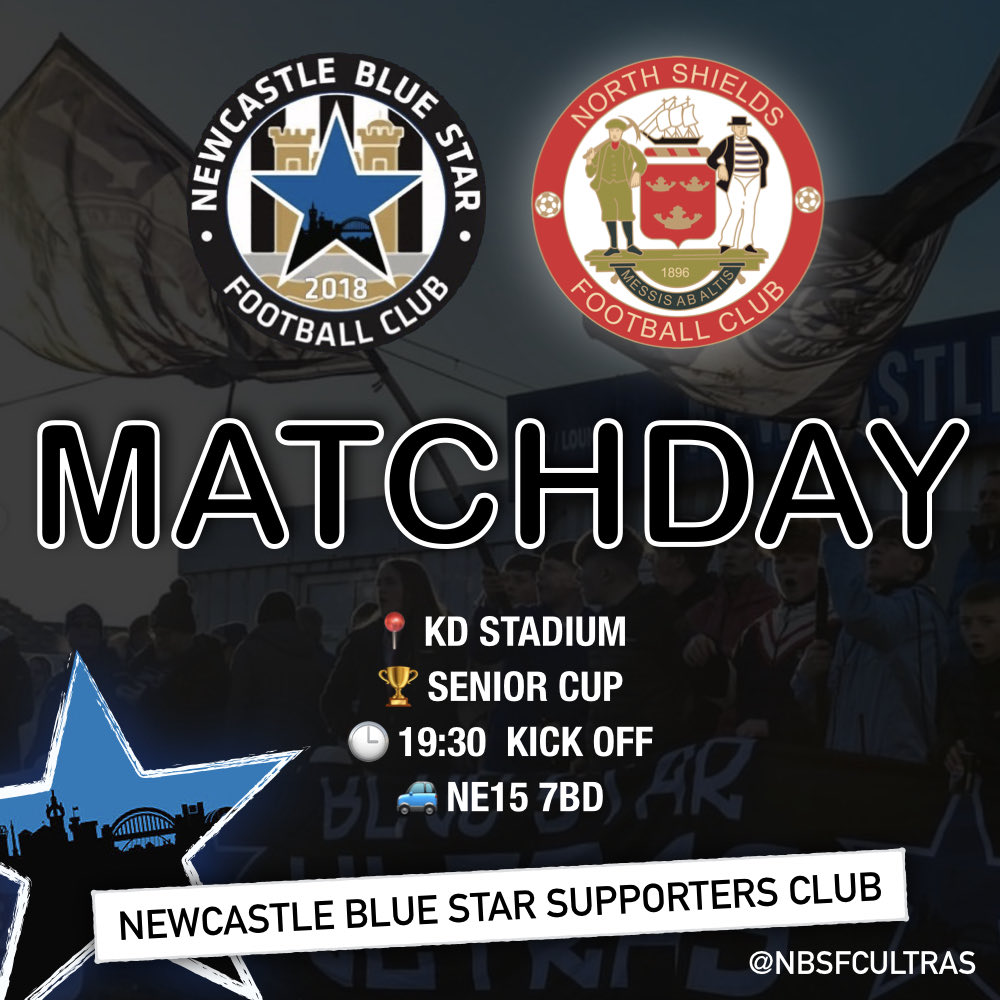 ⚽️ This evening Blue Star take on North Shields in the Senior Cup… speed up the turnstile process by purchasing your tickets online: 

🎟️ app.fanbaseclub.com/club/www-nbsfc…

⌚️ 19:30
🚙 NE15 7BD

#NBSFC // 🔵⭐️