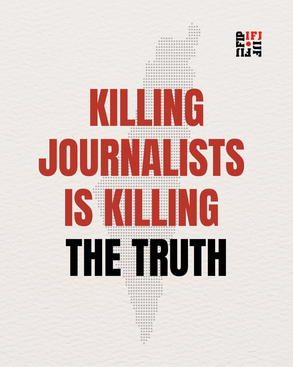 🔴 In two years of war, over 223 Palestinian journalists have been killed in #Gaza in the deadliest period in the history of journalism. As journalists, unionists and, ultimately, humans, we cannot accept that reporters are killed amid indifference, be that in Gaza or elsewhere.