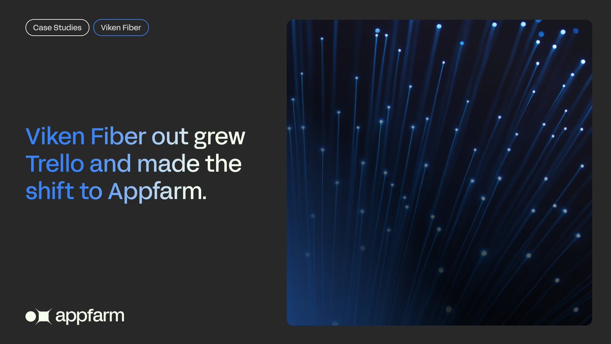 Read more → eu1.hubs.ly/H0nBNsQ0
Viken Fiber’s custom project platform wins over off‑the‑shelf.
#CaseStudy #NoCode #Appfarm #ProjectManagement #Telecom #GDPR #ContractorManagement #Kanban eu1.hubs.ly/H0nBNsQ0