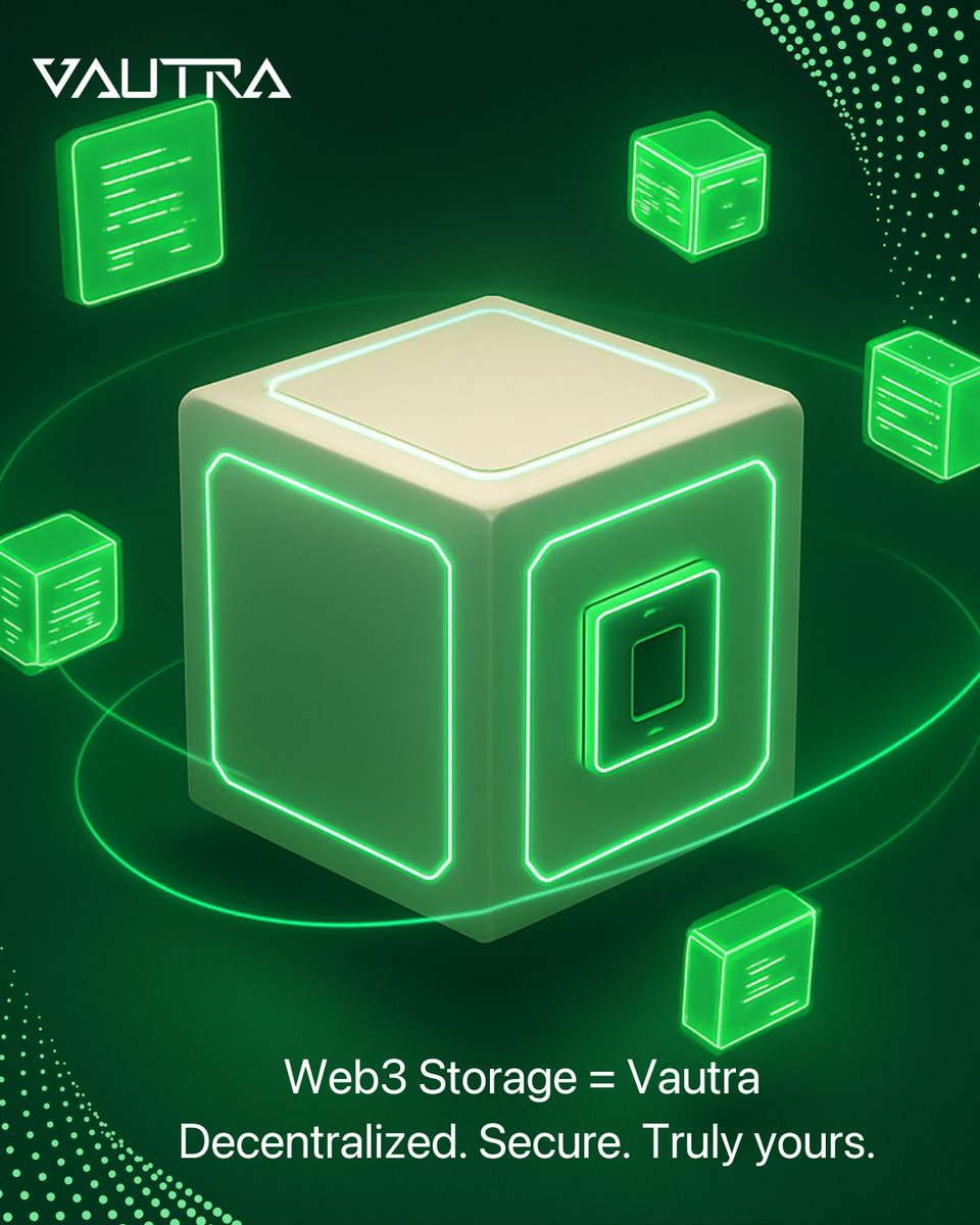 Every era has its upgrade.
Web3 storage = Vautra.
#NextGenStorage