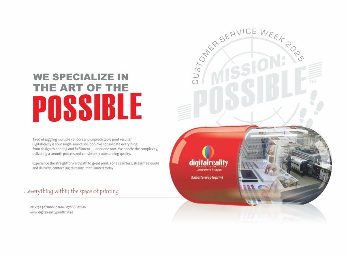 DigitalrealityL's tweet photo. Tired of juggling multiple print vendors? Mission: POSSIBLE!

Digitalreality is your single-source solution. We handle the complexity from design to fulfillment, all under one roof for guaranteed quality.

Experience a stress-free quote today. 07088602610 https://t.co/nZAVNvyxwy https://t.co/W5xsWAXEcA