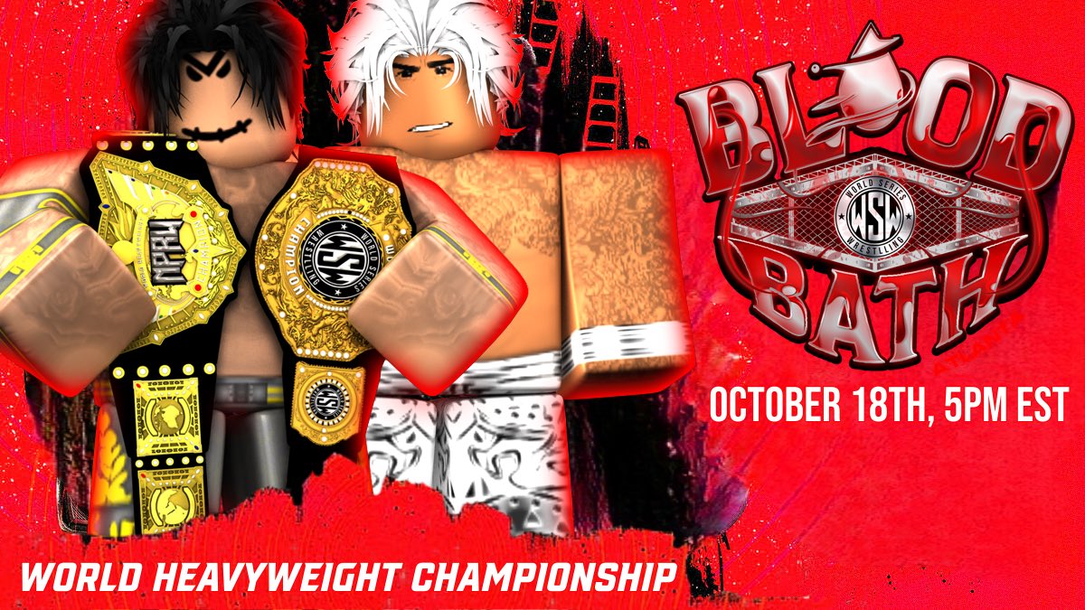 WSWOnRoblox's tweet image. 🚨CAN HE DETHRONE TEX?🚨

At #WSW1YEAR we seen #SabenFusion defeat Rayden Zayne and frost catacylsm to become the world heavyweight champion number one contender. Can Saben dethrone the reigning champion or will Tex retain and show saben why he’s champ.