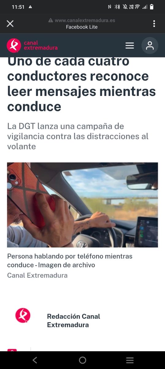 Ante rumores infundados:
1.- si, soy yo la “persona hablando por teléfono mientras conduce”
2.- estimados miembros de la policía y guardia civil, no iba hablando por teléfono 
fue una imagen falseada.
3.- pasa un día y te conviertes en imagen de archivo rápidamente.