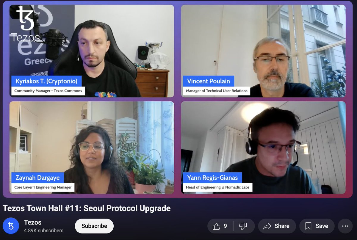 tezos's tweet image. New clips almost daily, plus long-form interviews, event recaps, and bite-size explainers from across the ecosystem.

Subscribe to the Tezos YouTube and catch up anytime 🔔👇