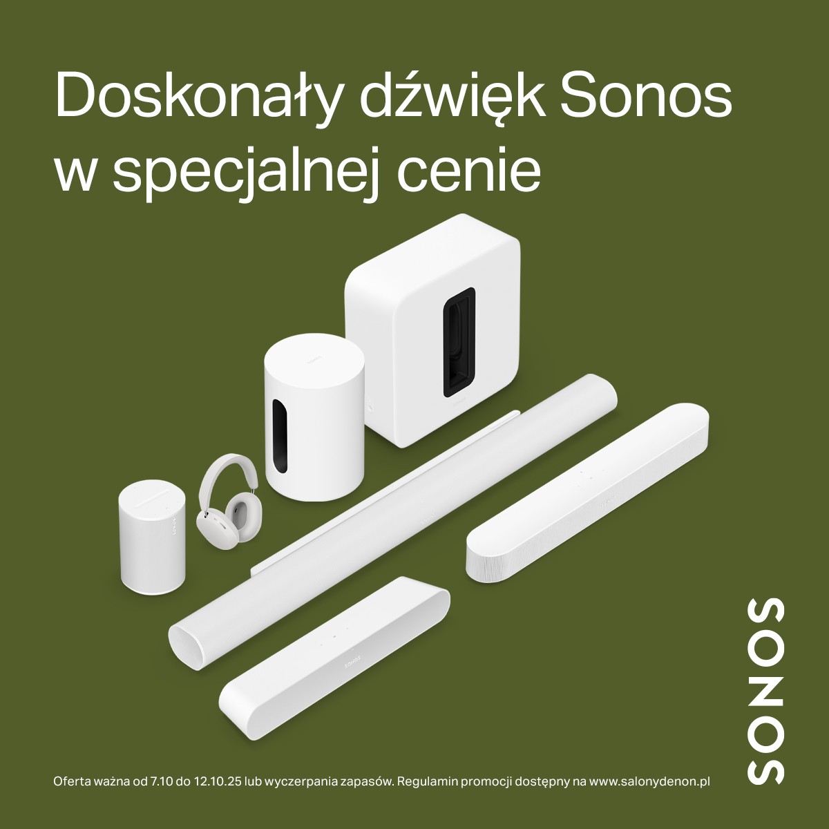 🎶 Doskonały dźwięk Sonos w specjalnej cenie! 🎧
Nie przegap okazji – tylko od 7.10 do 12.10.25 lub do wyczerpania zapasów! 🎉
👉 Sprawdź ofertę na: bit.ly/4o87CPx  i ciesz się wyjątkowym brzmieniem na co dzień! 🔊

#Sonos #Promocja #DźwiękDoskonały