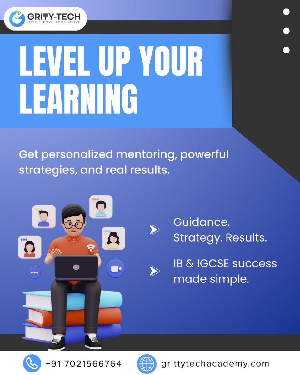 Gritty_tech's tweet image. Your Academic Superpower Awaits!
Unlock your potential with the right mentors, strategy, and results.
Master IB &amp;amp; IGCSE and shine brighter than ever! 

#IBExams #IGCSEPrep #AcademicExcellence #StudySmart #ExamSuccess #Mentorship #StudentSuccess #SmartLearning #EducationGoals