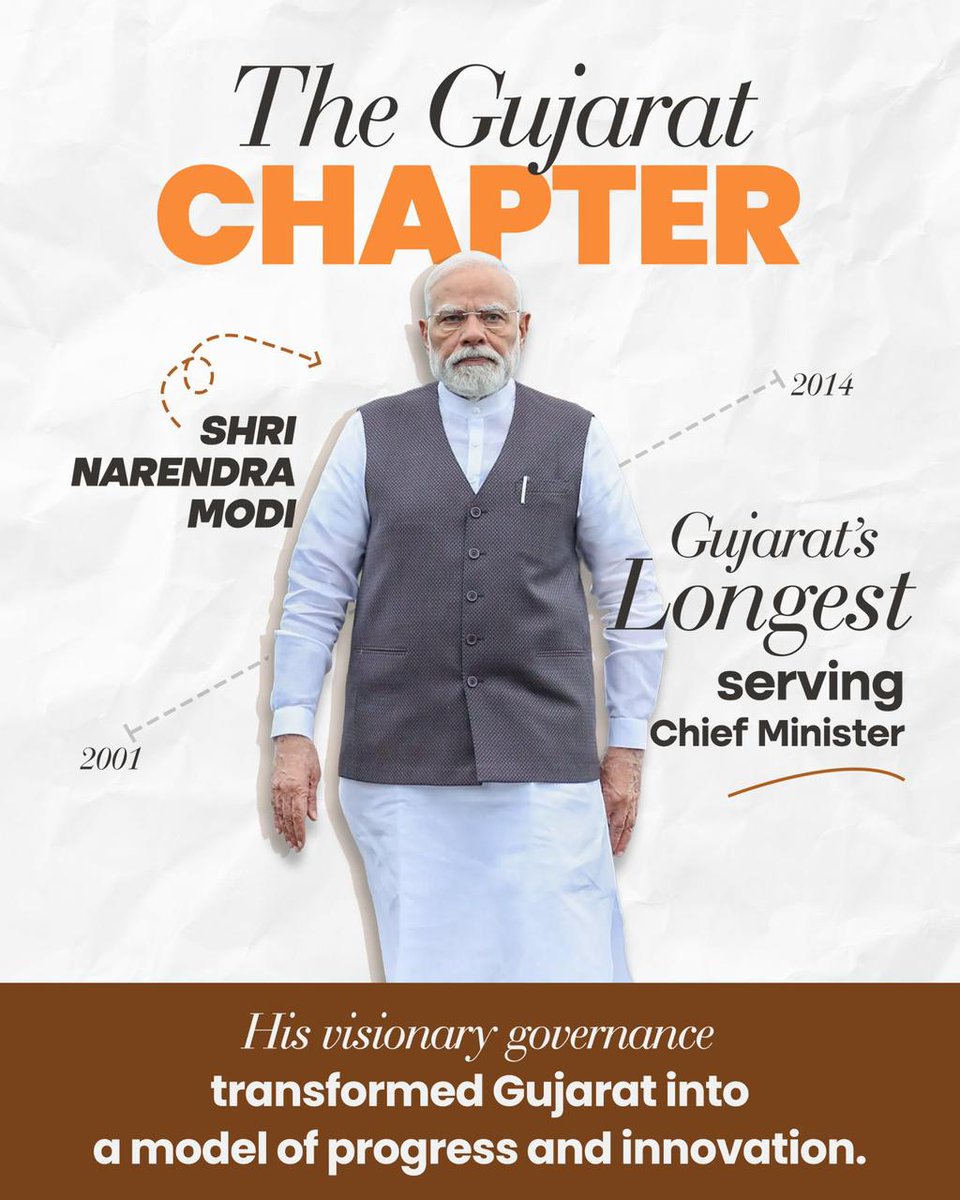 satnamsandhuchd's tweet photo. Narendra Modi - A name that embodies unparalleled dedication, devotion, decisiveness, determination, aura, charisma, longevity and power! 
Modi ji has now completed 24 years in public service, first, as the longest serving Chief Minister, and  now 12 years as the Prime Minister of India! He becomes the only leader who has continuously served for 8766 days without taking a break… a true reflection of a strong character, who stands undeterred.
Modi ji’s legacy will remember him as the only leader to garner massive support in terms of huge mandates he has been able to achieve every time he stood out to be chosen!
We wish to see Modi ji continue to be at the helm for years and years to come 🙏🏻