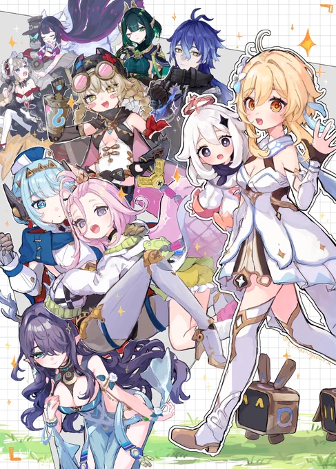 ナドクライ!全員描けた! #NodKraiCharacters #ナドクライの幕開け