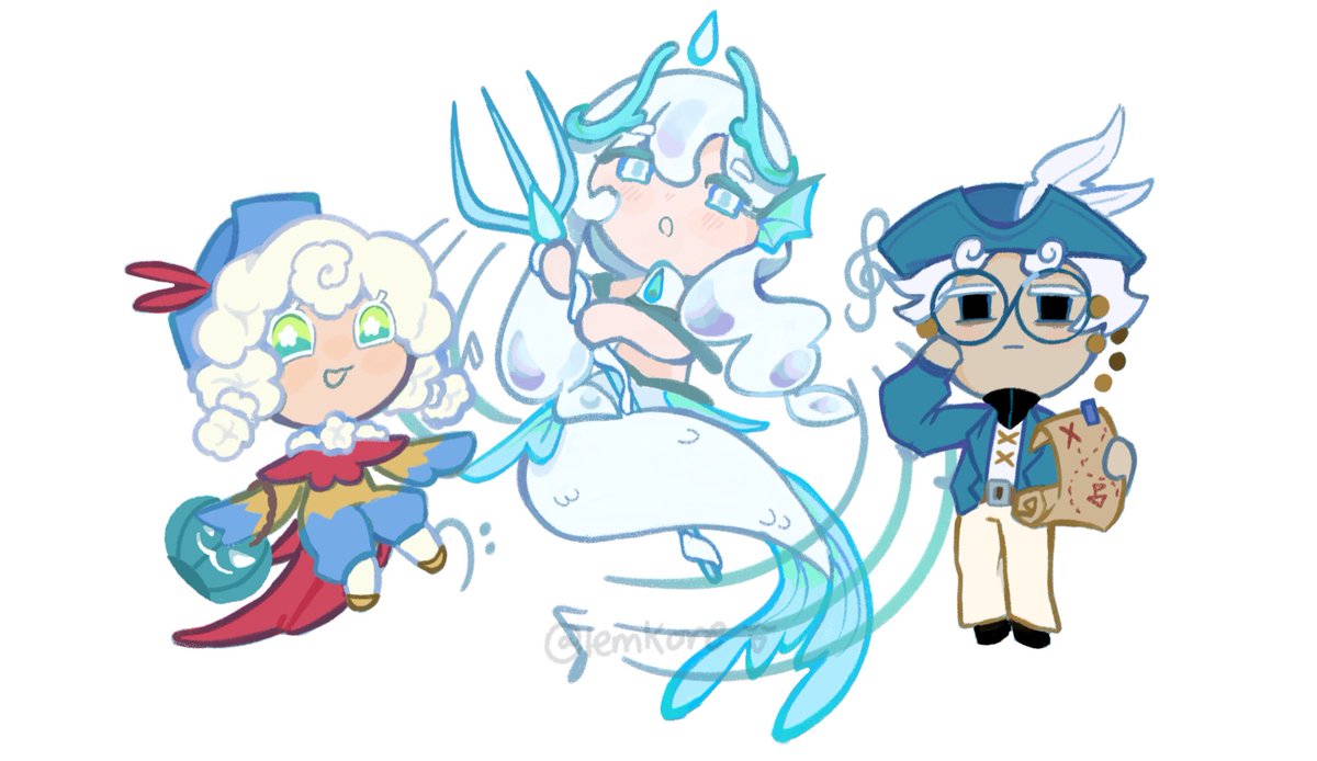 lemkore's tweet photo. sanctum of healing halloween costumes 🎃 

#firstmilkcookie #skimmilkcookie #cottagecheesecookie #CRWC #CookieRunWitchsCastle #crwc #cookierunfanart #CookieRun https://t.co/UggTjzkLB8