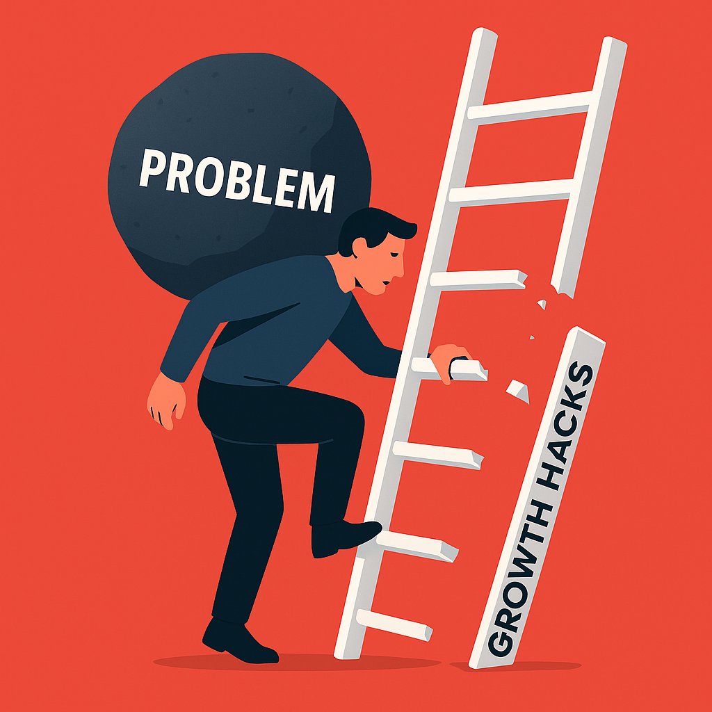 If your product doesn’t solve a painful problem, no growth hack will save it.