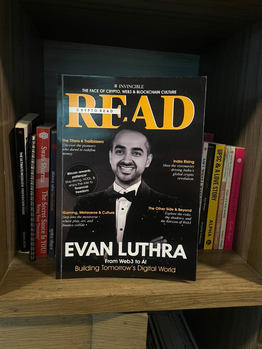 Invincible_read's tweet image. At TOKEN2049 Singapore, @EvanLuthra presented his exclusive magazine, ‘From Web3 to AI: Building Tomorrow’s Digital World,’ at the Invincible booth.
A vision of innovation, intelligence, and infinite possibilities, proudly presented by Invincible Read.
The future isn’t coming.…