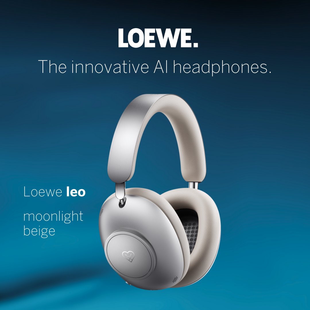 HenleyDesigns1's tweet image. Loewe Leo redefines what headphones can be, elegant, powerful, and built to evolve.

- Integrated AI-powered personal assistant
- Real-time voice translation
- IP53 dust and waterproof rating

#Loewe #LoeweUK #LoeweLeo #HenleyAudioUK #Headphones #highEndAudio #HomeAudio