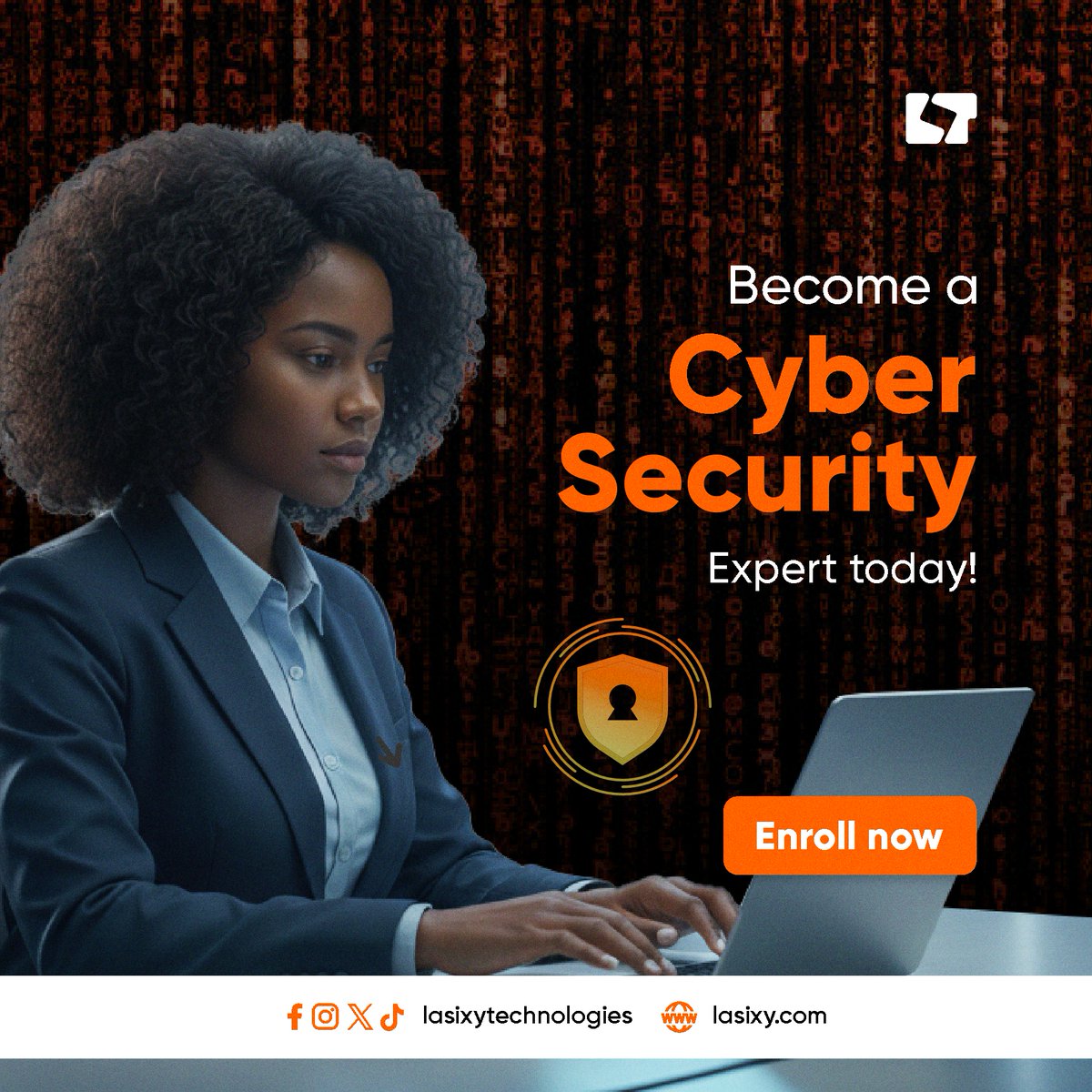 Lasixy_Tech's tweet photo. Our Cybersecurity Training Includes:
πΉ Security Operations Center
πΉ Vulnerability Assessment & Penetration Testing
πΉ Governance, Risk & Compliance
π Enroll https://t.co/lCfofGNbqs
#cybersecurity #lasixytechnologies #EthicalHacking #infosec #cybersecuritycertifications https://t.co/5A1TUUXHWY