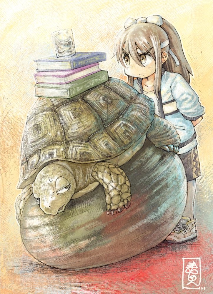 バランスボール

厳しいトレーニング

＃イラスト　#illustration