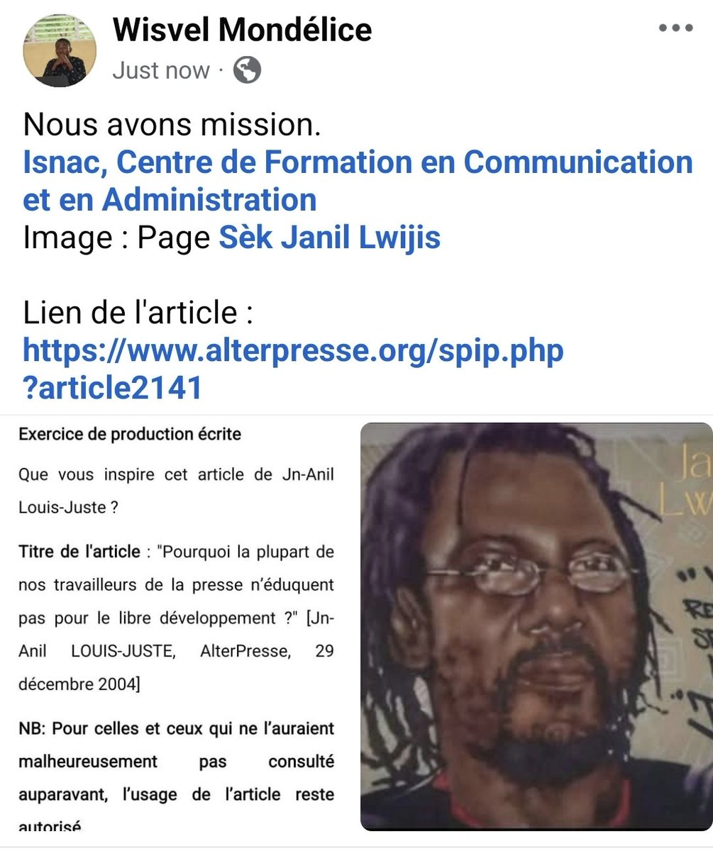 Wisvel MONDELICE (@wisvelm) on Twitter photo 