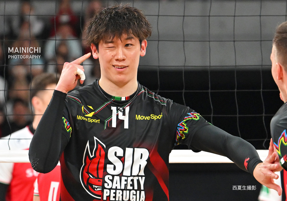 SIR SAFETY PERUGIA バレーボールシャツ 14 ISHIKAWA スポーツtシャツ