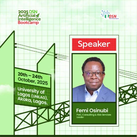 dsn_ai_network's tweet image. When you think about people shaping the future of technology and business in Africa, one name keeps surfacing: @FEMIOSINUBI.

From building @PwC_Nigeria’s Experience Center into a hub of innovation, to guiding strategy, finance, AI, risk, and customer experience across West…