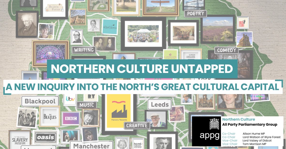 🚨NORTHERN CULTURE INQUIRY: SUBMIT YOUR EVIDENCE🚨

We’re now accepting evidence for our next Inquiry Northern Culture Untapped: A NEW Inquiry into the North’s great cultural capital.

👉Find out more and submit your evidence HERE: northernculture.org.uk/news/blog-post…