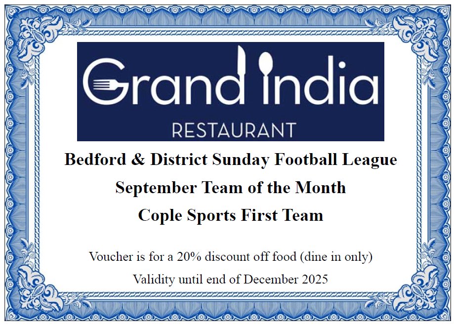 Bedford & District Sunday League tweet media