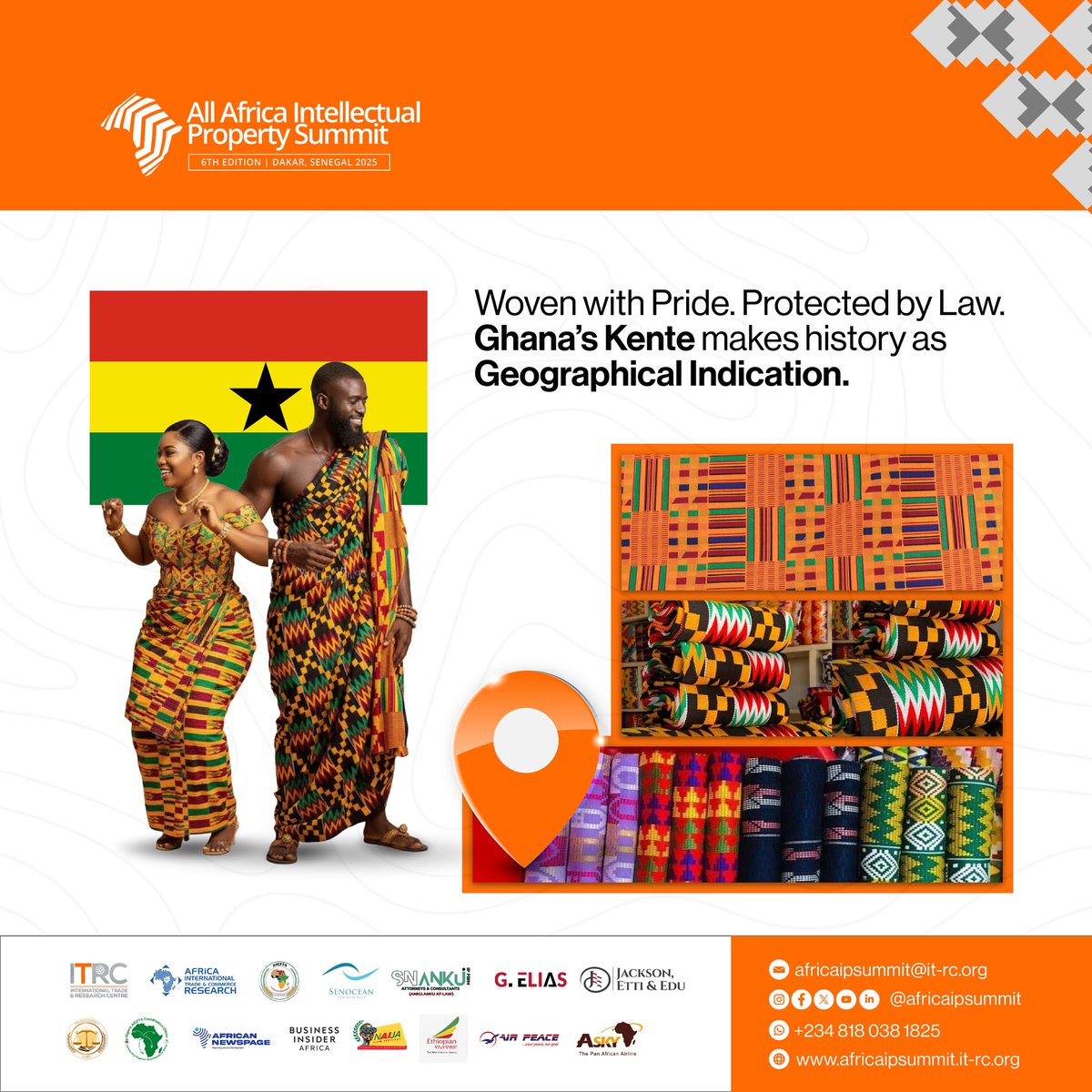 🇬🇭 Ghana Makes History! 

Ghana’s Kente joins the ranks of globally recognized cultural assets safeguarded under Geographical Indications (GIs), protecting origin, preserving heritage, and promoting fair trade for local weavers.

#ipforafrica