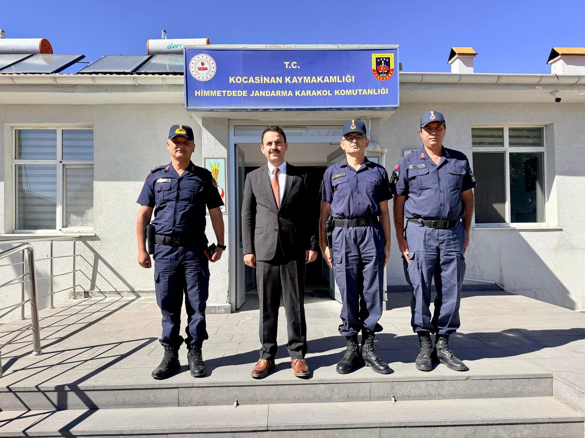 Kaymakamımız Sayın Erdoğan Turan ERMİŞ, İlçe Jandarma Komutanı Sayın Zülfikar ORÇAN ile birlikte Himmetdede Karakol Komutanlığını ziyaret etti.
#KocasinandaBirAileyiz