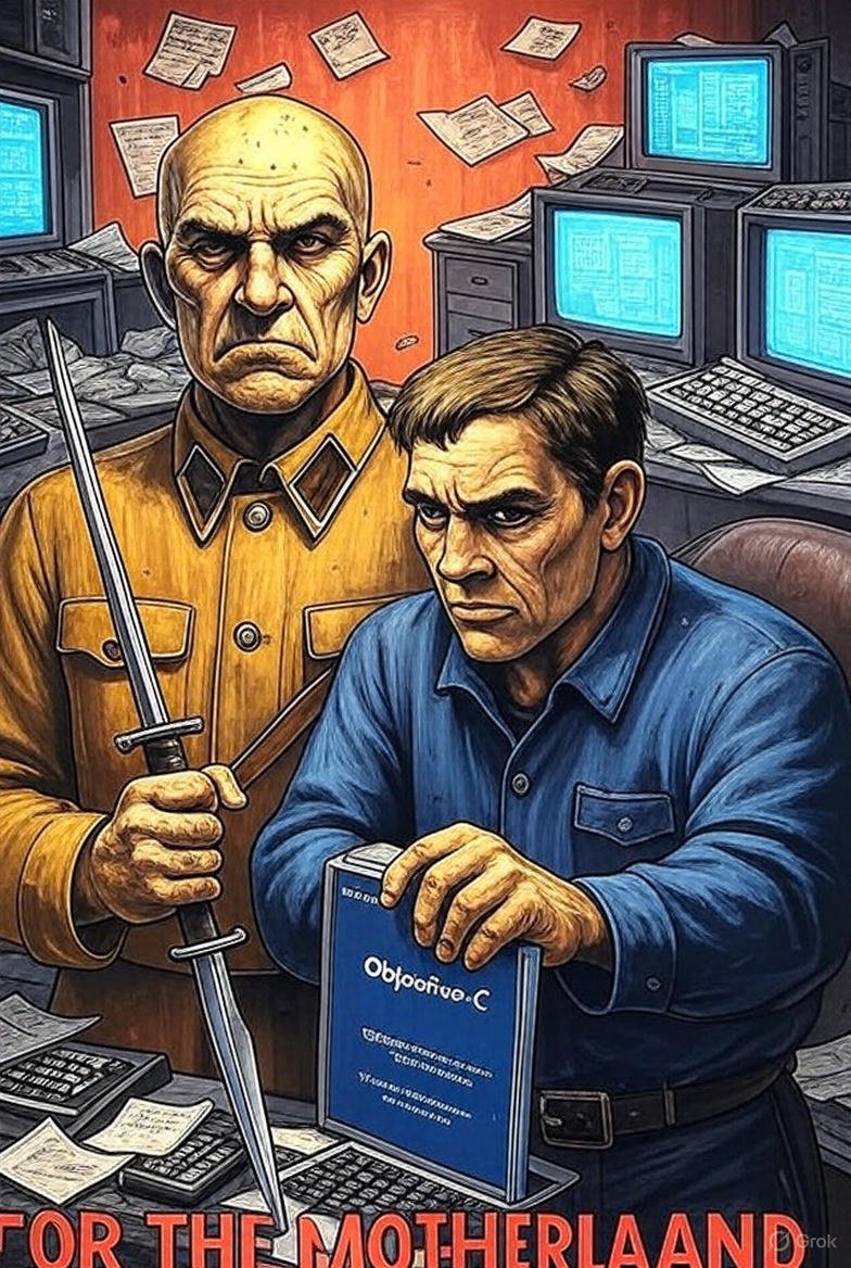 dominucco's tweet image. Comrades! Don&apos;t forget your brackets and to release your pointers! #programming #objc #objectivec