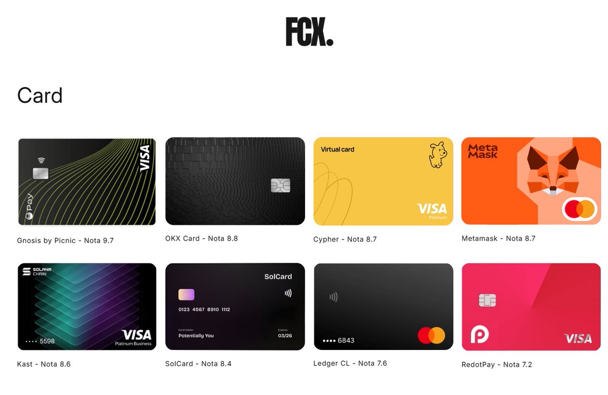 🚀 Os reviews dos melhores cartões cripto pra usar no Brasil estão ficando prontos.

Comparativos reais, notas honestas e zero hype.

💳 fecoxa.com/collections/ca…

Qual cartão esta faltando? <a href="/usePicnicBR/">Picnic | usepicnic.com ✨</a> <a href="/OKXBrasil/">OKX Brasil</a> <a href="/Cypher_HQ_/">Cypher💳</a> <a href="/MetaMask/">MetaMask 🦊</a> <a href="/KASTcard/">KAST (old)</a> <a href="/solcard/"></a> <a href="/Ledger/">Ledger</a> <a href="/RedotPay/">RedotPay Official</a>