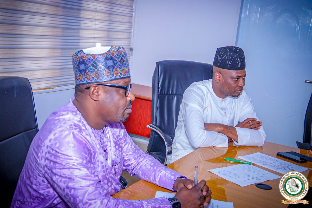GoHealth11's tweet photo. ONGOING:

GoHealth receives officials from Yobe State Contributory Healthcare Management Agency (YSCHMA) on 2-day study tour. https://t.co/8V5Uz4AqDo