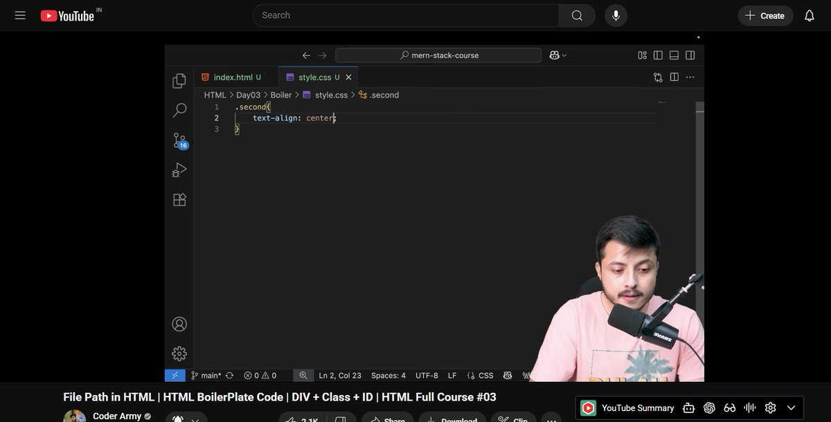 neuralnerd01's tweet image. Day 4/100 of #100DaysOfCode 🌐 @rohit_negi9 @adityatandon02 

Covered today:
📂 File paths (relative vs absolute)
⚙️ Boilerplate code &amp;amp; why it matters
🔤 UTF-8 vs ASCII
🏗️ div, header, main &amp;amp; footer
HTML is coming together — structure + meaning = clarity 💻
#HTML #WebDevelopment